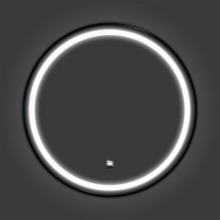 Зеркало Comforty в черной алюминиевой раме Comforty Лея-60 LED-подсветка, бесконтактный сенсор